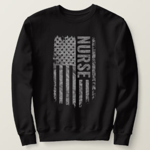 Sudadera Diseño de bandera de EE. UU. angustiado para enfer