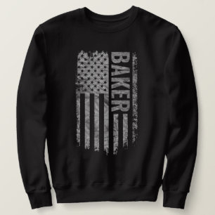 Sudadera Diseño de bandera de EE. UU. desgastada para panad