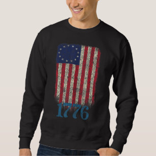 Sudadera Diseño de bandera patriota estadounidense Betsy Ro