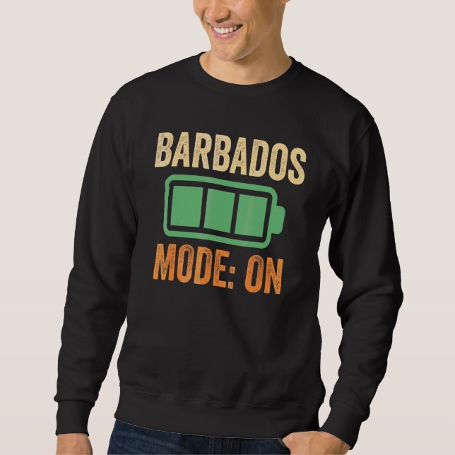 Sudadera Diseño de batería con modo Barbados activado (Anverso)