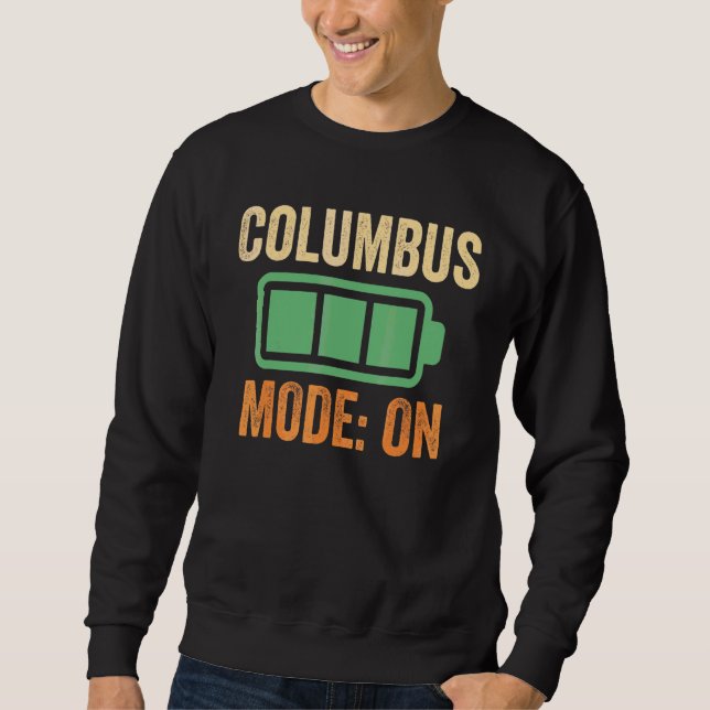 Sudadera Diseño de batería con modo Columbus activado (Anverso)