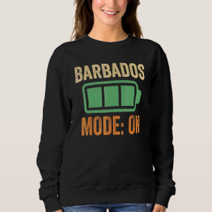 Sudadera Diseño de batería del modo Barbados