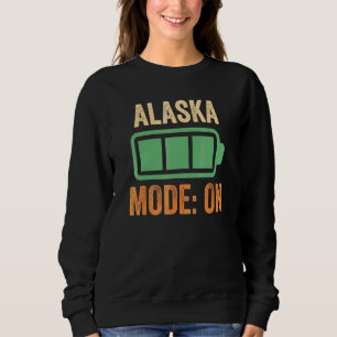 Sudadera Diseño de batería en modo Alaska