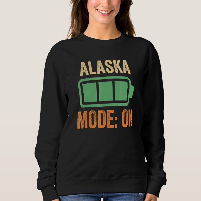 Sudadera Diseño de batería en modo Alaska (Anverso)