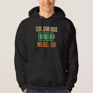 Sudadera Diseño de batería en modo Columbus
