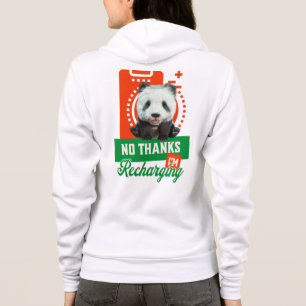 Sudadera Diseño de batería recargable de introvertido de Pa