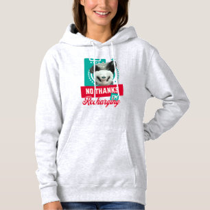 Sudadera Diseño de Batería Social de Panda con Agotamiento