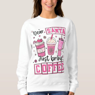 Sudadera Diseño de bebidas para vacaciones en café de Santa