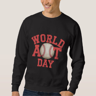 Sudadera Diseño de béisbol en el Día Mundial del Arte