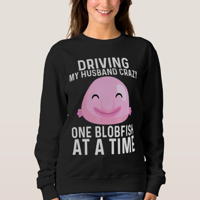 Sudadera Diseño De Blobfish De Guay Para Mujeres Pescadoras (Anverso)