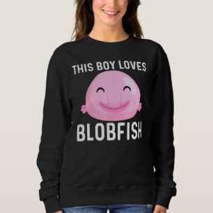 Sudadera Diseño De Blobfish Guay Para Niños Pescadores S