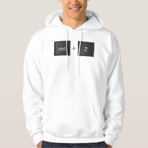 Sudadera Diseño de botón de control+Z "UNDO"