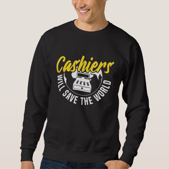 Sudadera Diseño de cajero motivacional (Anverso)