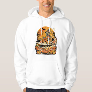 Sudadera Diseño de calavera de bruja de Halloween para moto