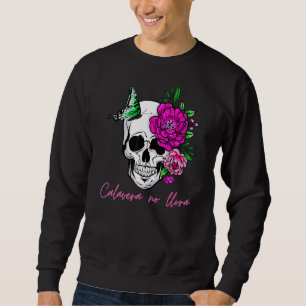 Sudadera Diseño De Calaveras Y Flores