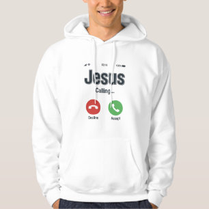 Sudadera Diseño de camiseta cristiana de pantalla de teléfo