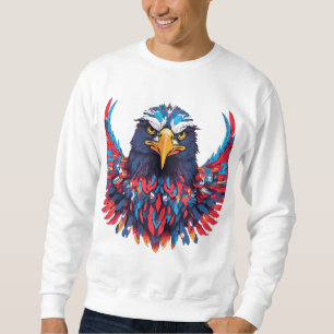 Sudadera Diseño de camiseta de águila majestuosa - muy alto