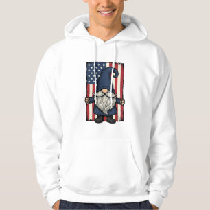 Sudadera Diseño de camiseta de bandera vintage de gnomo pat