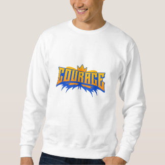 Sudadera Diseño de camiseta de Emblem, audaz y valiente