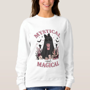 Sudadera Diseño de camiseta de fantasma oscuro lindo místic