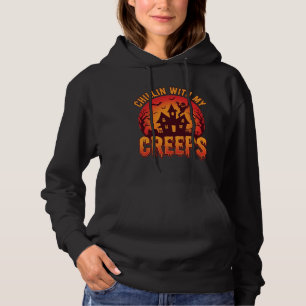 Sudadera Diseño de camiseta de Halloween Chillin With My Cr