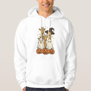 Sudadera Diseño de camiseta de Halloween de jirafa fantasma