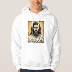Sudadera Diseño de camiseta de retrato religioso grabado vi