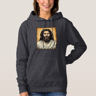 Sudadera Diseño de camiseta de retrato religioso grabado vi