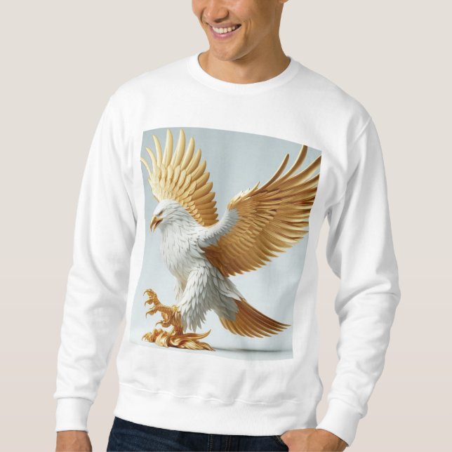 Sudadera "Diseño de camiseta de tatuaje de águila" (Anverso)