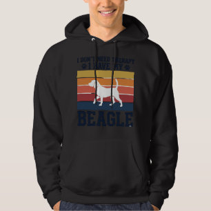 Sudadera Diseño de camiseta de terapia de perro Beagle vint