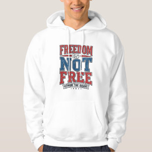 Sudadera Diseño de camiseta de veterano patriota La liberta