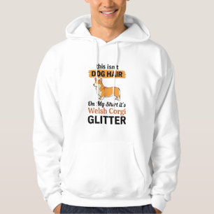 Sudadera Diseño de camiseta de Welsh Corgi Glitter Amante d