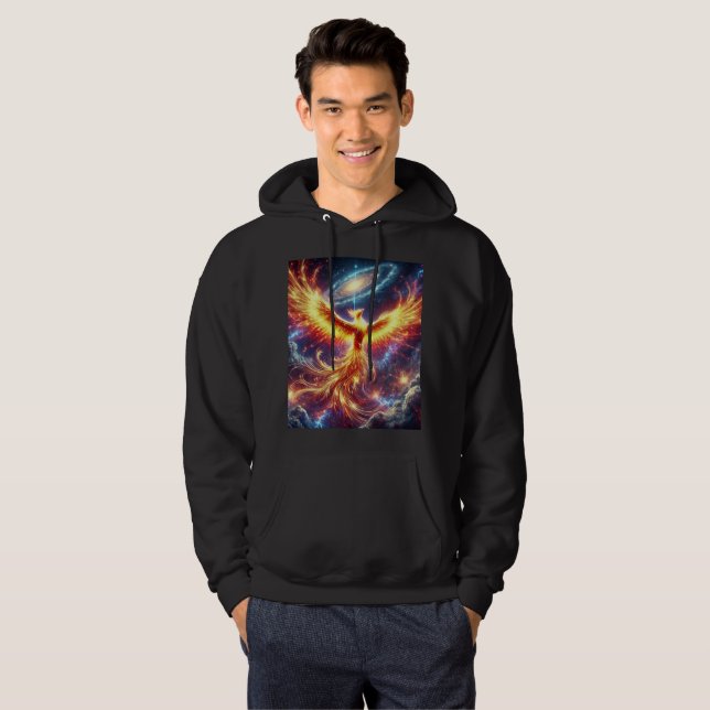 Sudadera Diseño De Camiseta Galáctica Phoenix Hoodie Fire. (Anverso completo)