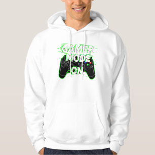 Sudadera Diseño de camiseta Gamer Mode ON – Neon Glitch Gam