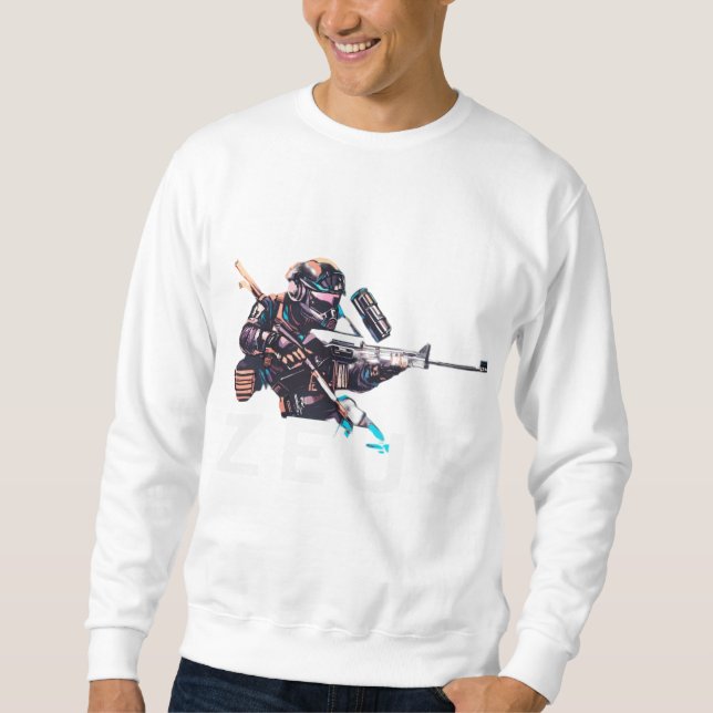 Sudadera Diseño de camiseta Hustle Harder (Anverso)