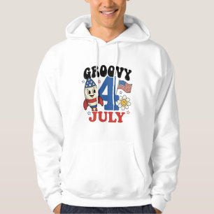 Sudadera Diseño de camiseta patriótica cohete 4 de julio Gr