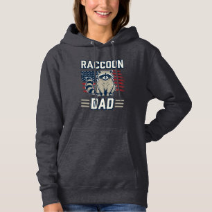 Sudadera Diseño de camiseta patriótica de mapache vintage p