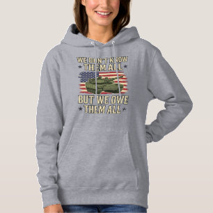 Sudadera Diseño de camiseta patriótica de tanque conmemorat