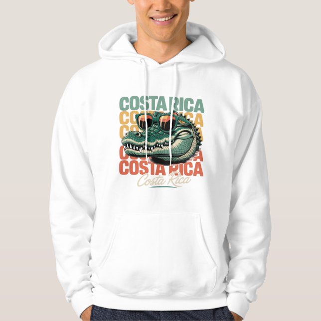 Sudadera Diseño de camiseta retro cocodrilo de Guay Costa R (Anverso)