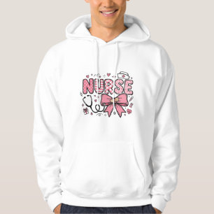 Sudadera Diseño de camiseta vectorial de enfermera linda co