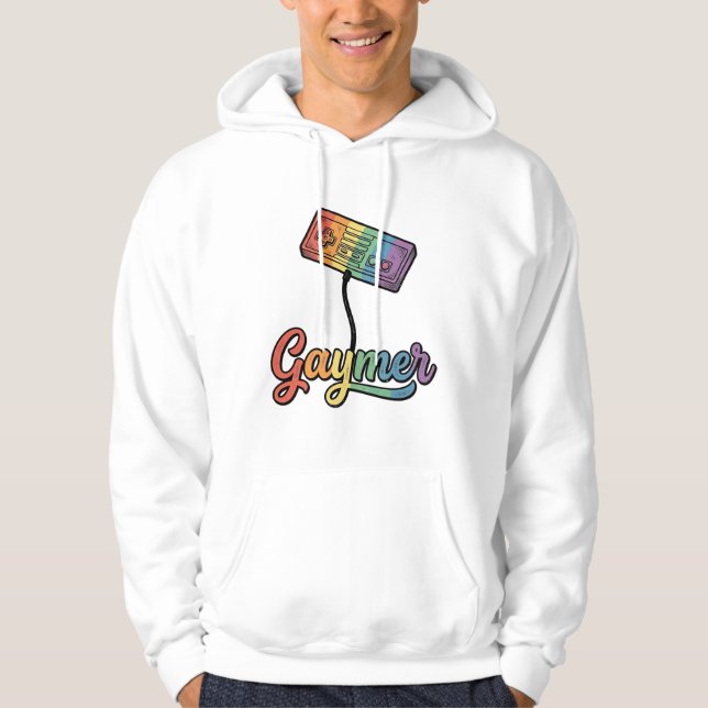 Sudadera Diseño de camiseta vectorial de Gaymer Rainbow Gam (Anverso)