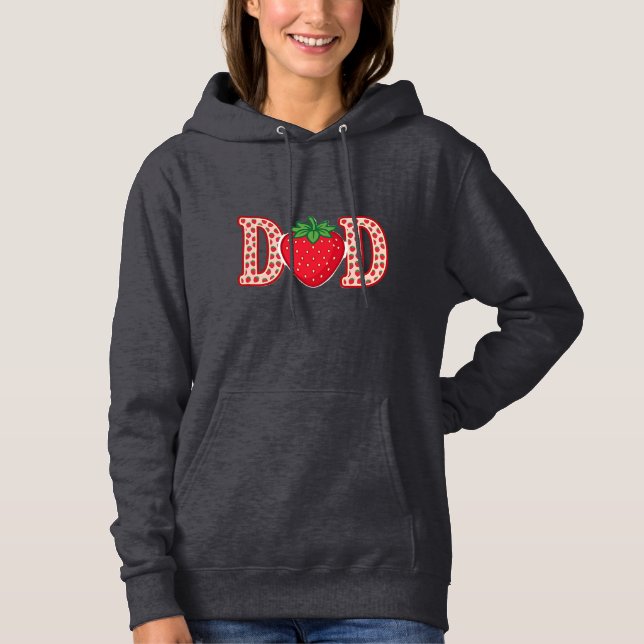 Sudadera Diseño de camiseta vectorial de letras de fresa de (Anverso)