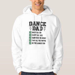 Sudadera Diseño de camiseta Vintage Dance Dad Checklist_1