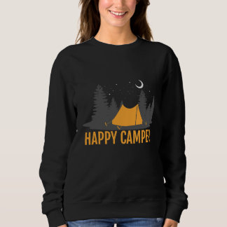 Sudadera Diseño de Camping Feliz