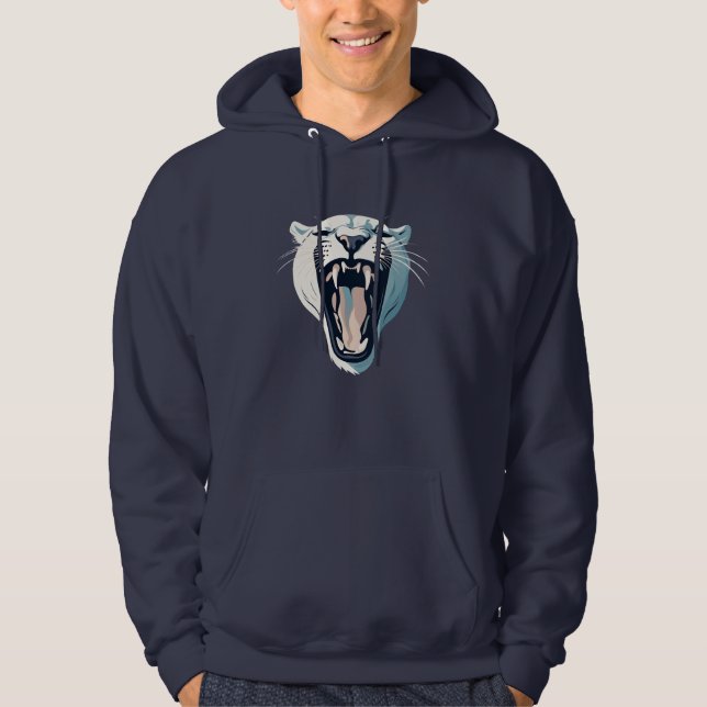 Sudadera Diseño de cara de tigre furioso (Anverso)