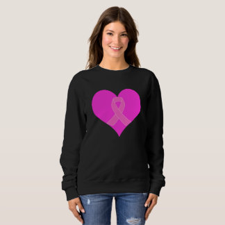 Sudadera Diseño de caridad para el cáncer de mama con coraz