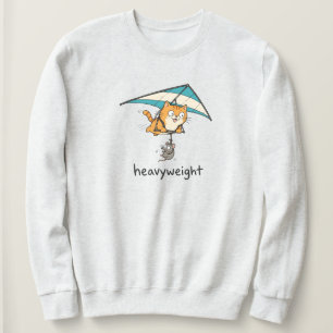 Sudadera Diseño de castigo de gato de dibujos animados lind