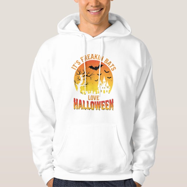 Sudadera Diseño de Castillo Embrujado de Halloween que Aman (Anverso)