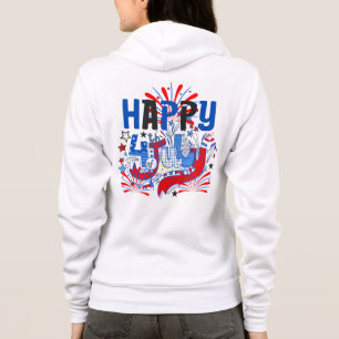 Sudadera Diseño de Celebración Patriótica del 4 de Julio Fe