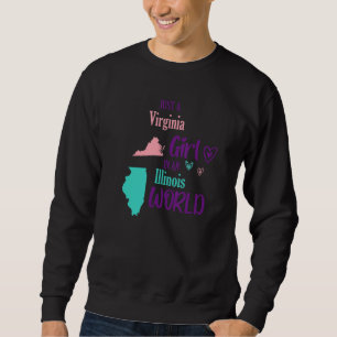 Sudadera Diseño de chica orgullosa Solo una chica de Virgin